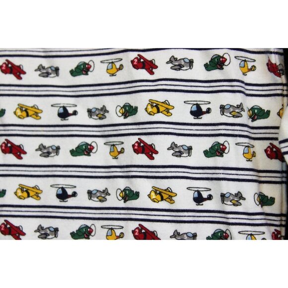 2001 Gymboree Classic Aviator Bodysuit 3T NWT Strip Plane Helicopter Long Sleeve - Picture 3 of 8